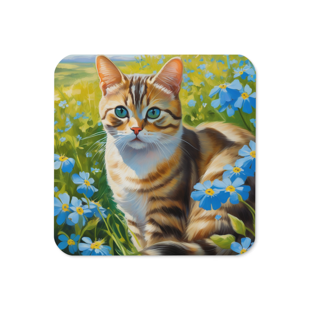 PugMug Custom Tabby American Shorthair Cat Coaster