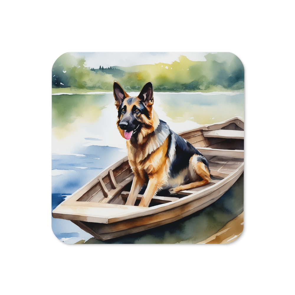 PugMug Custom German Shepherd Dog Coaster