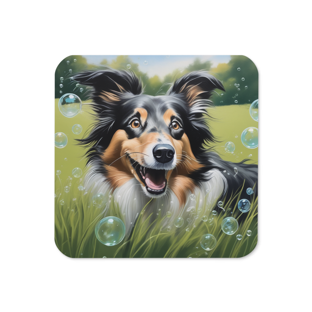 PugMug Custom Collie Coaster
