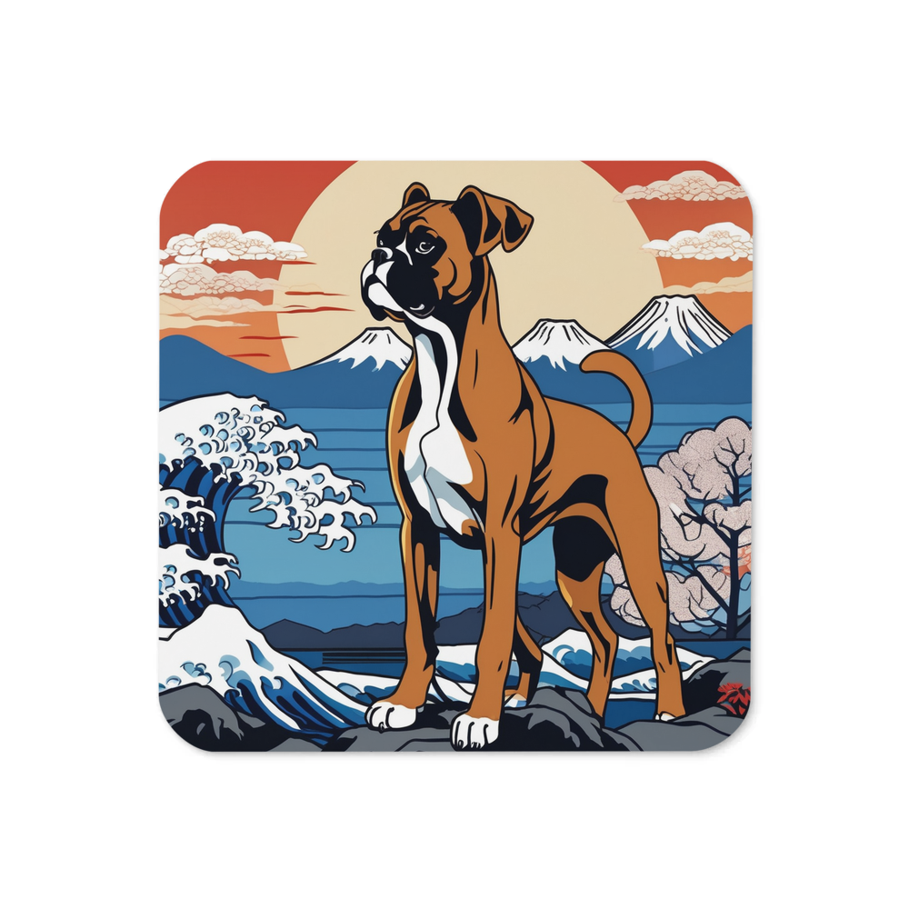 PugMug Custom Boxer Dog Coaster