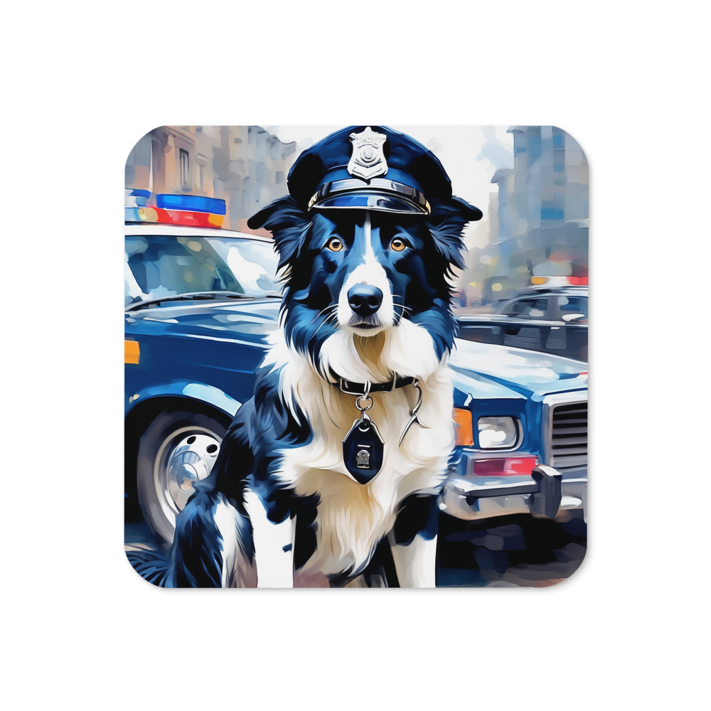 PugMug Custom Border Collie Coaster