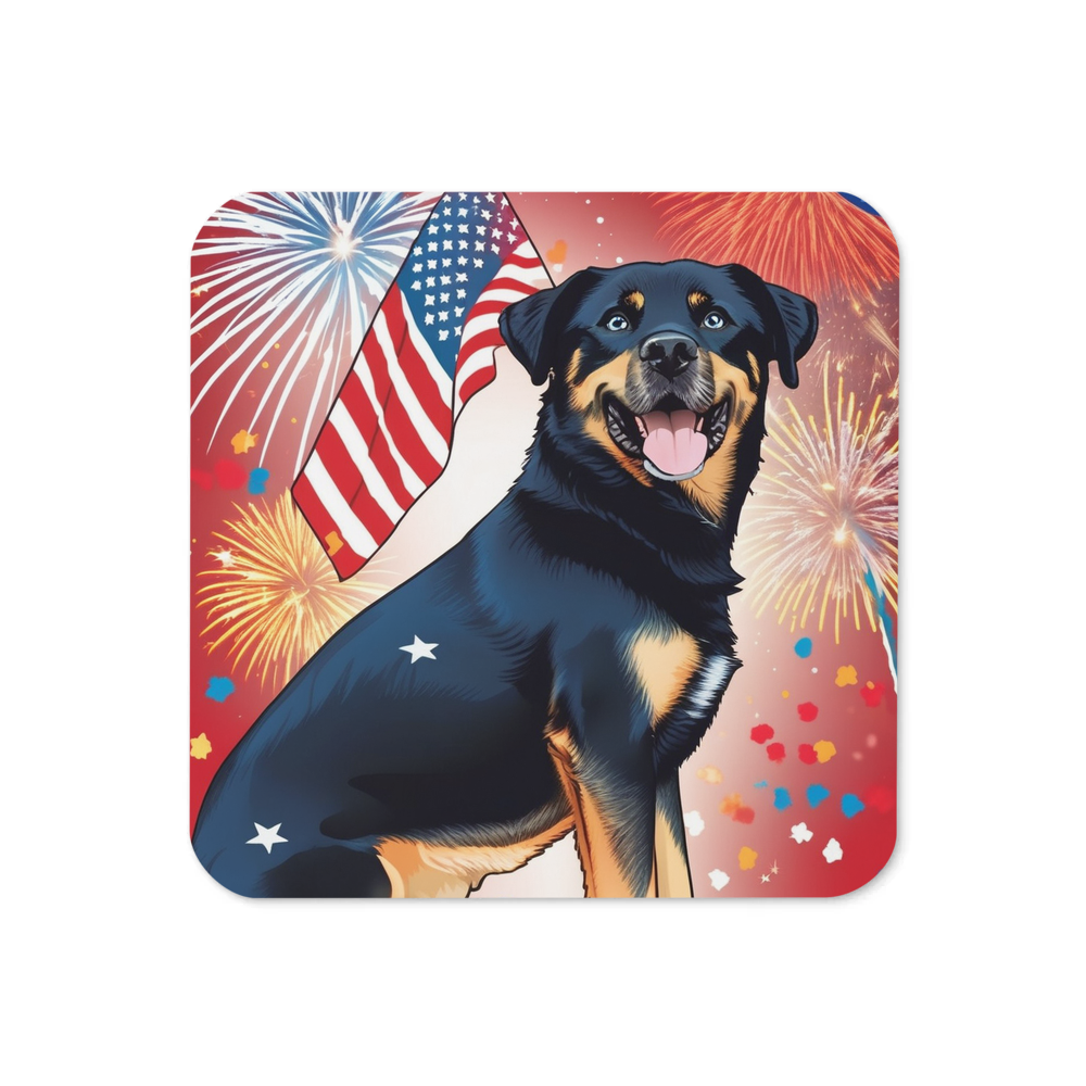 PugMug Custom Blue Coaster