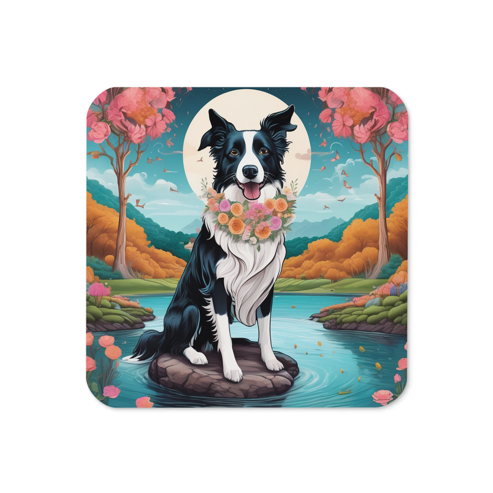 PugMug Custom Border Collie Coaster