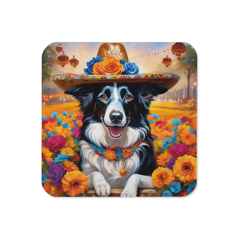 PugMug Custom Border Collie Coaster