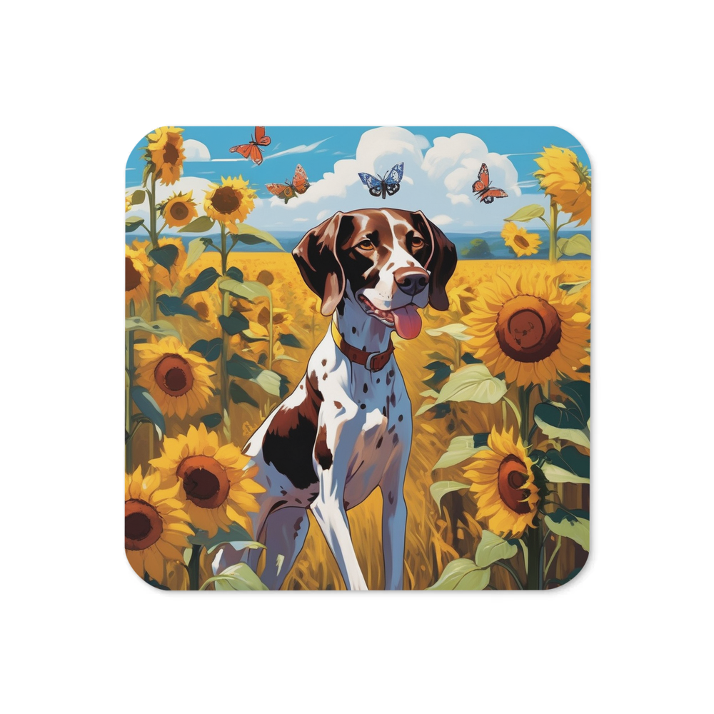 PugMug Custom Pointer Dog Coaster