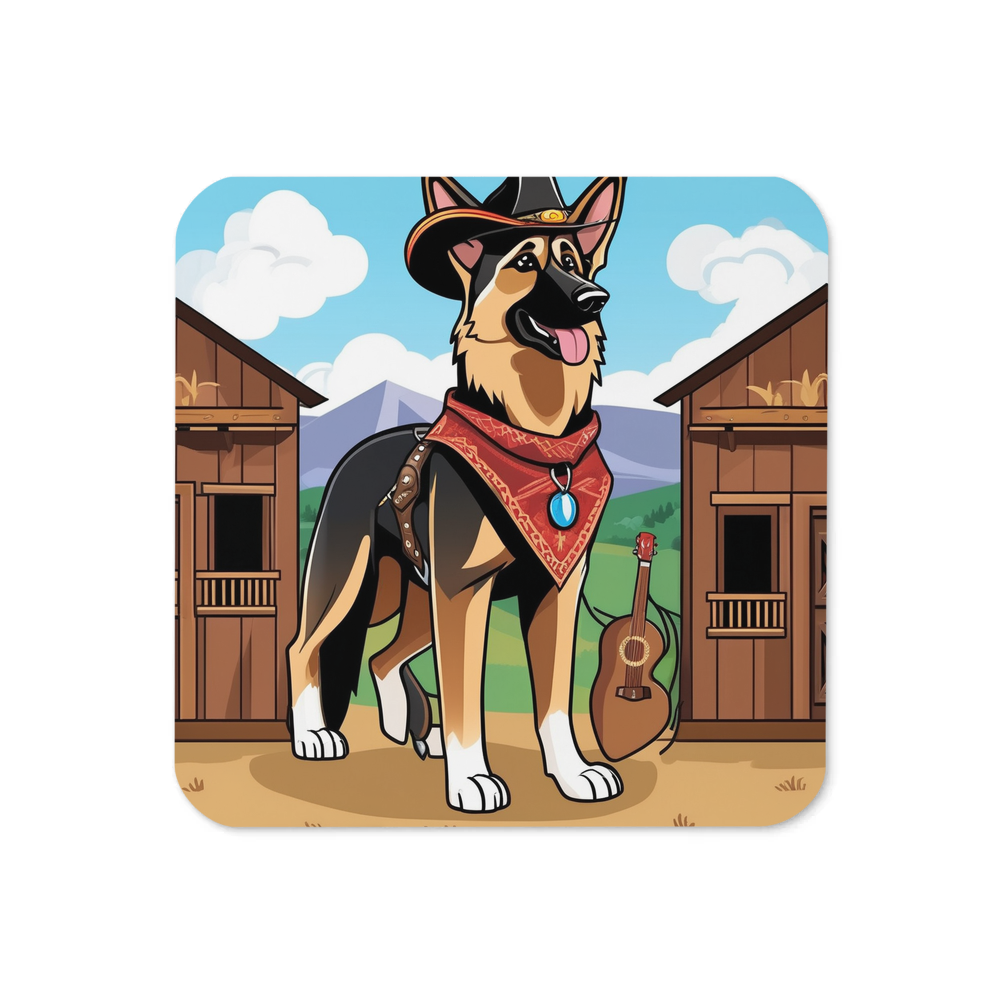 PugMug Custom German Shepherd Dog Coaster