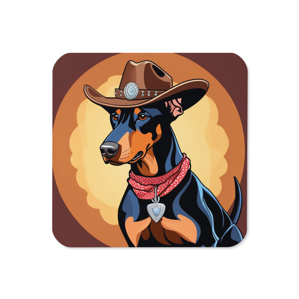PugMug Custom Doberman Pinscher Coaster