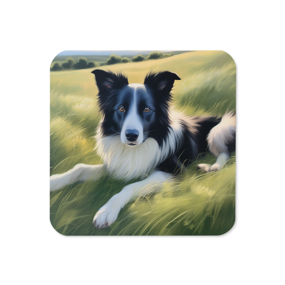 PugMug Custom Border Collie Coaster