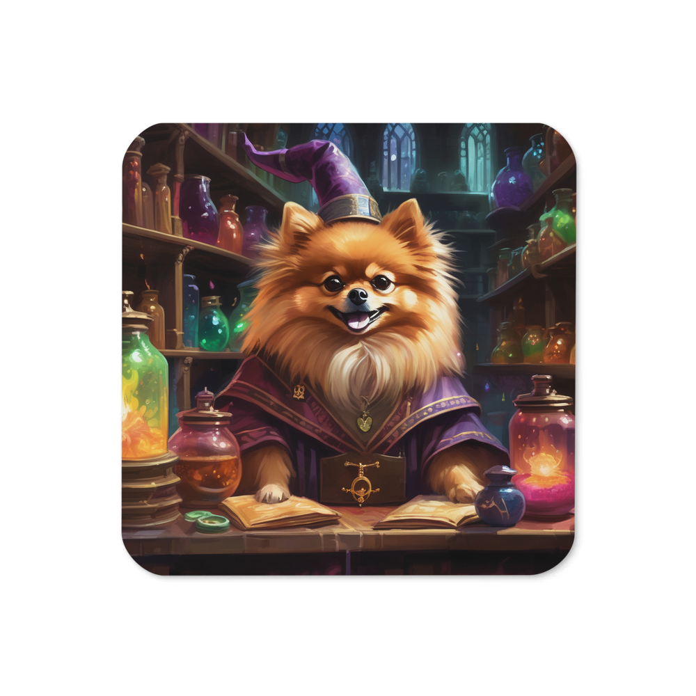 PugMug Custom Tan Pomeranian Coaster