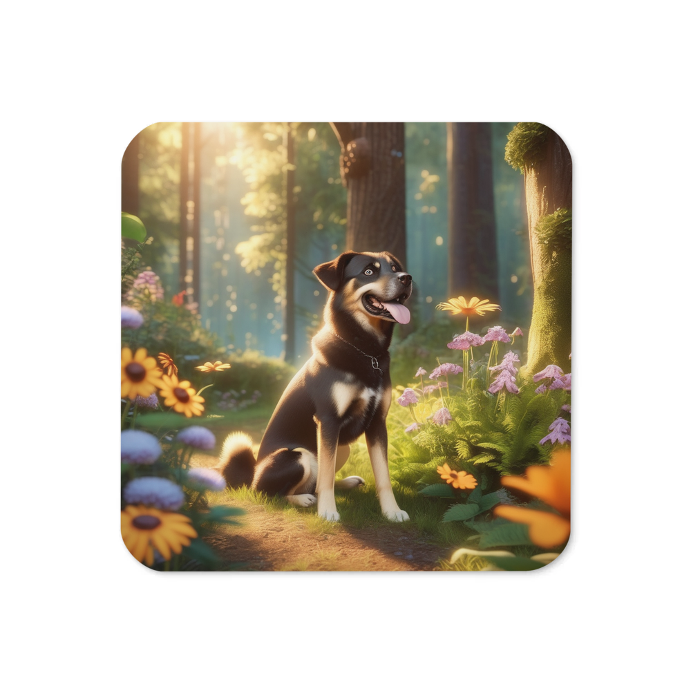 PugMug Custom Blue Coaster