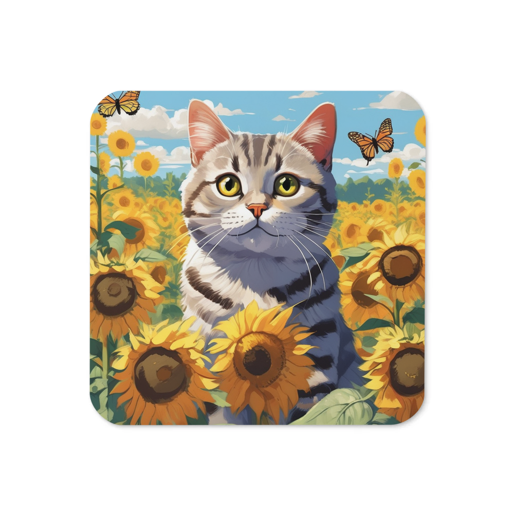 PugMug Custom Tabby British Shorthair Cat Coaster
