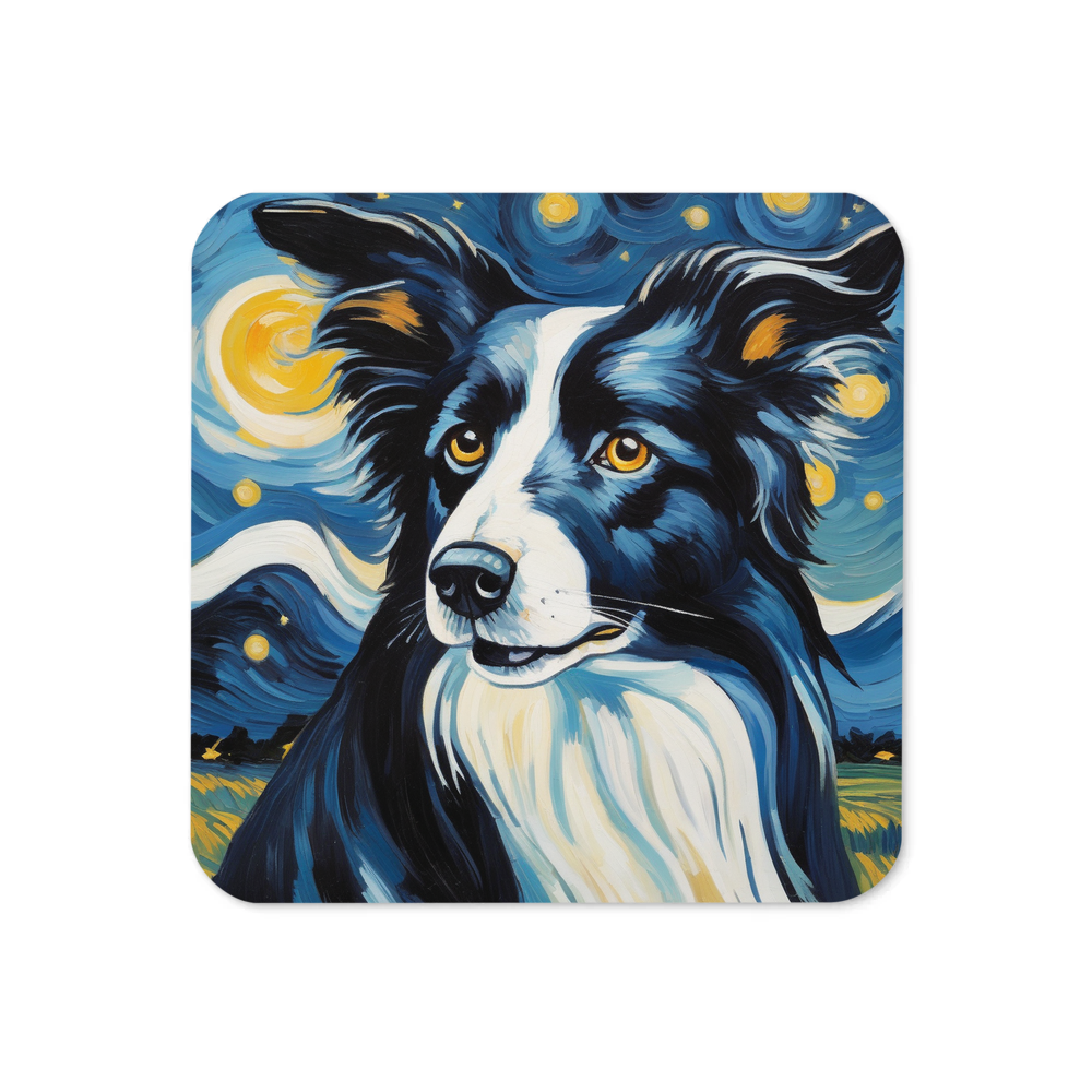 PugMug Custom Border Collie Coaster