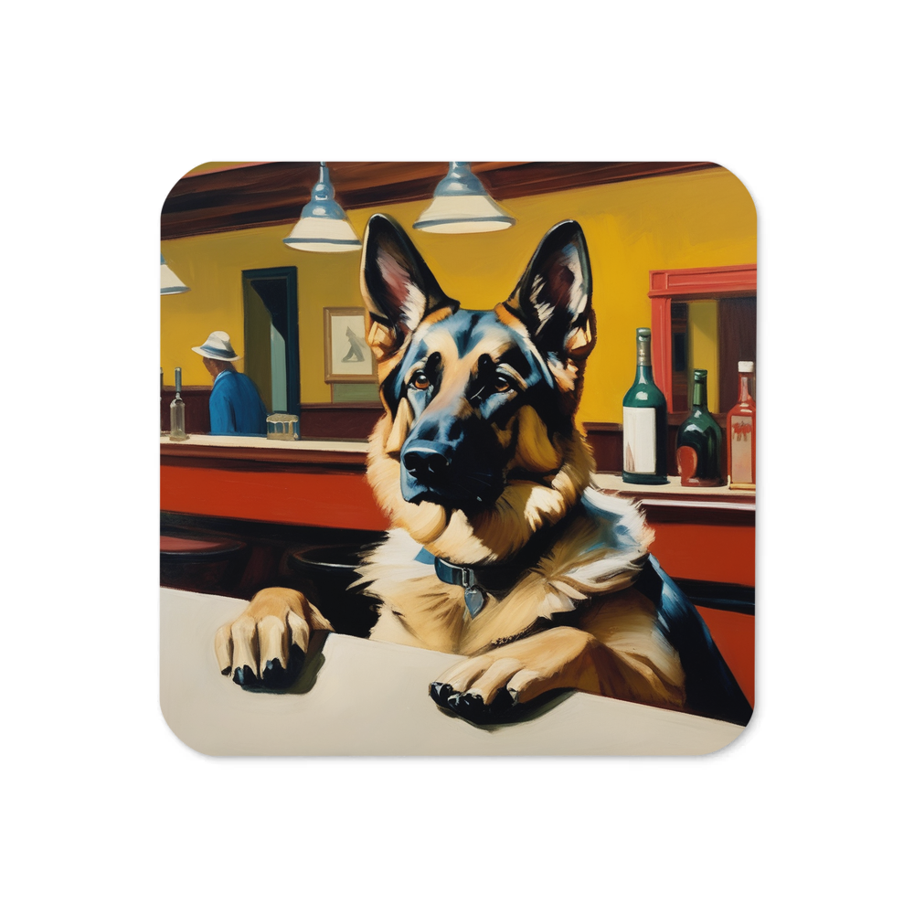 PugMug Custom German Shepherd Dog Coaster