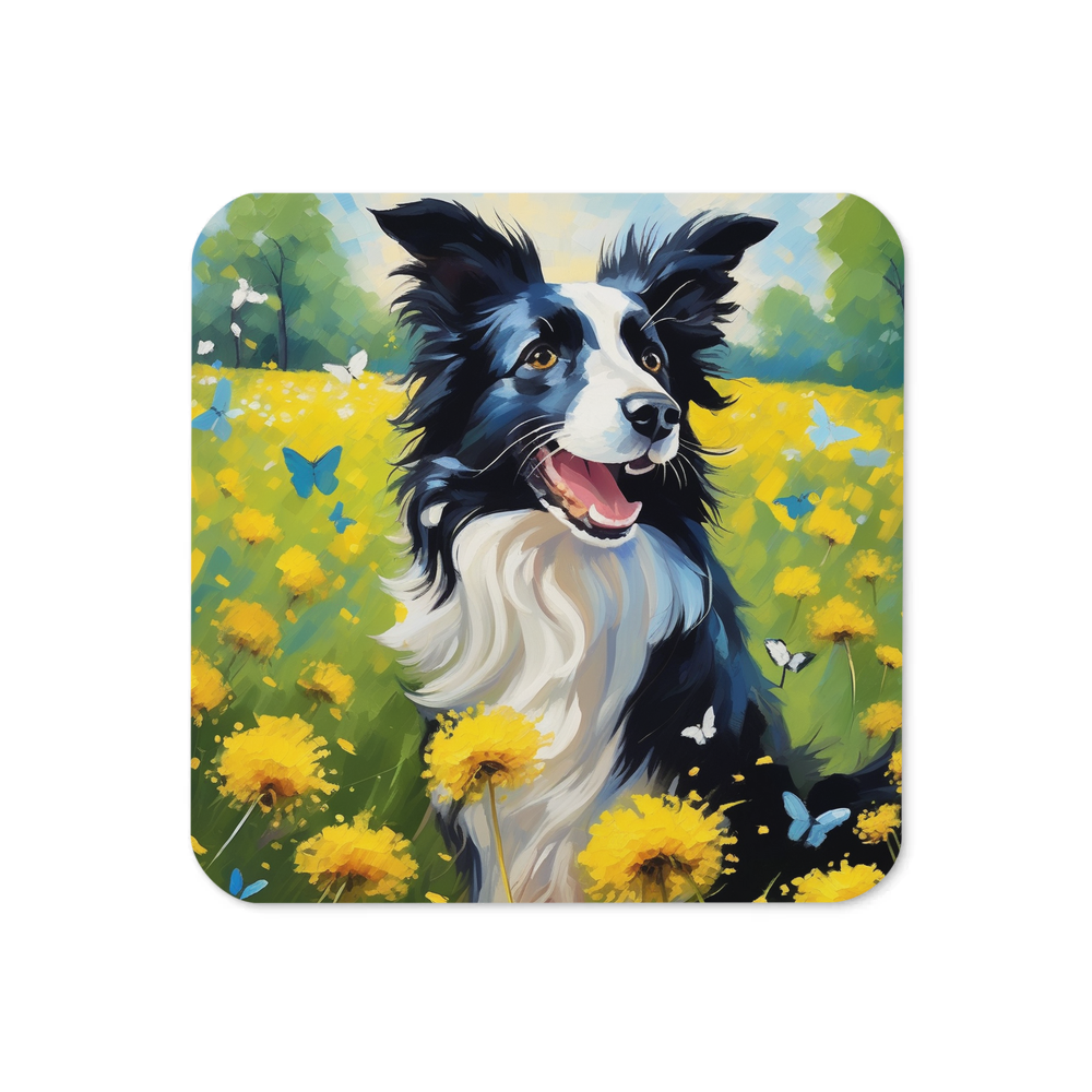 PugMug Custom Border Collie Coaster