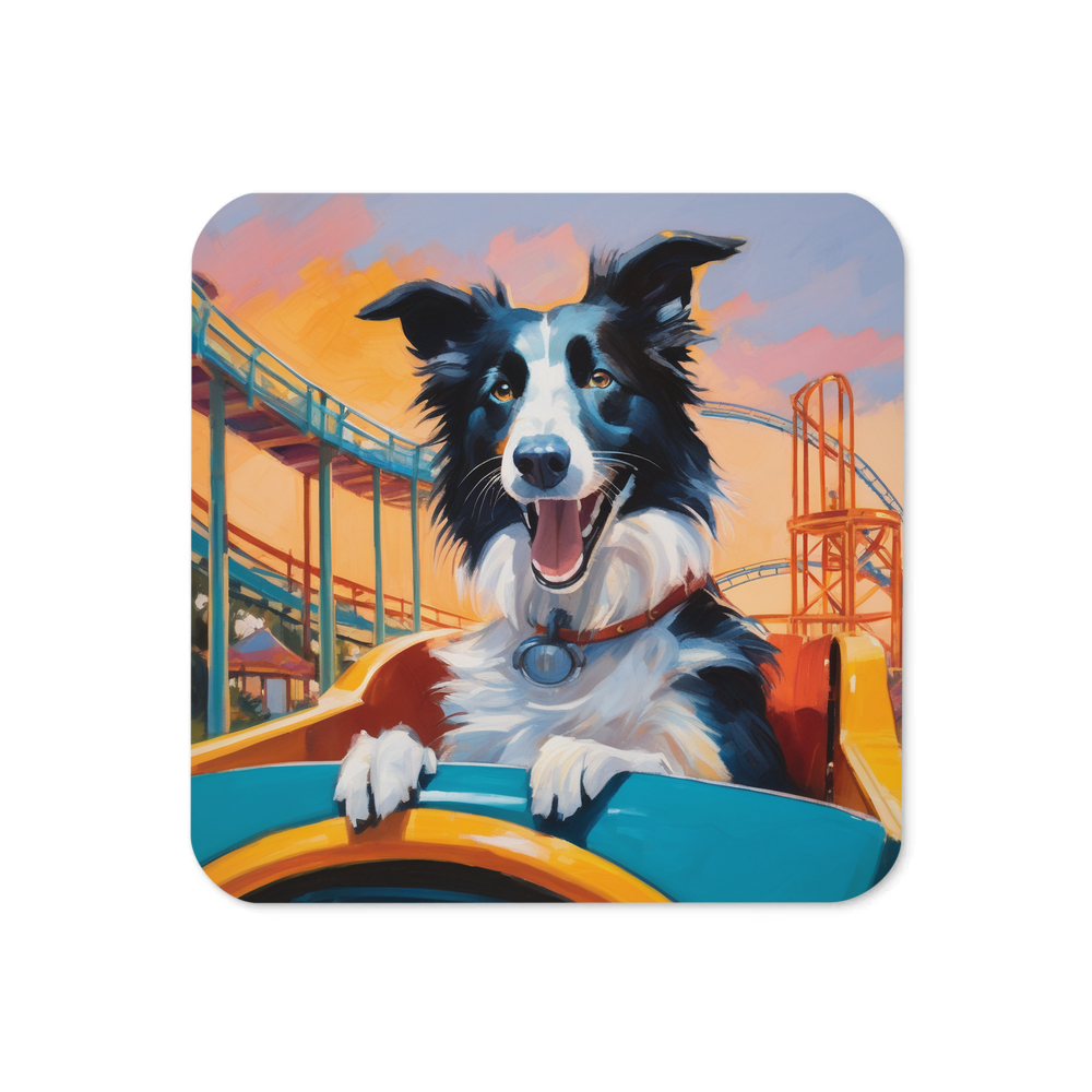 PugMug Custom Border Collie Coaster