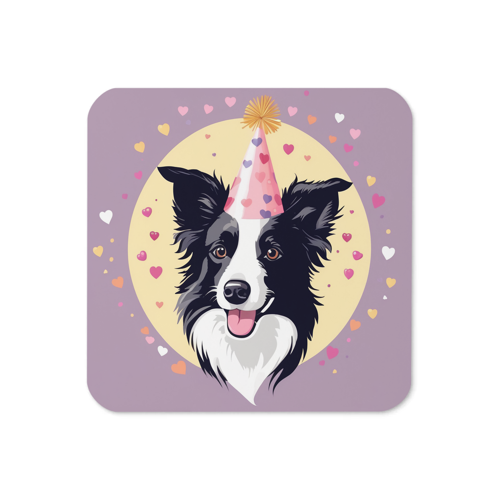PugMug Custom Border Collie Coaster