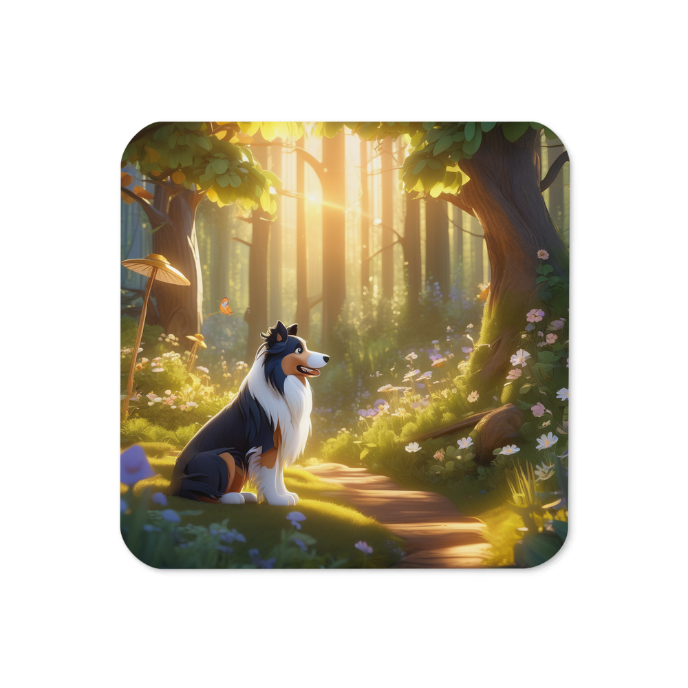 PugMug Custom Collie Coaster