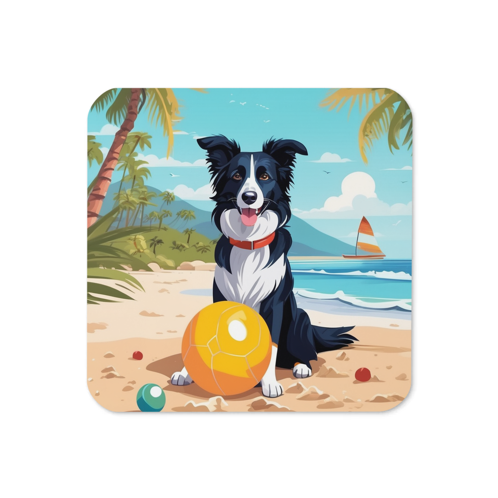 PugMug Custom Border Collie Coaster
