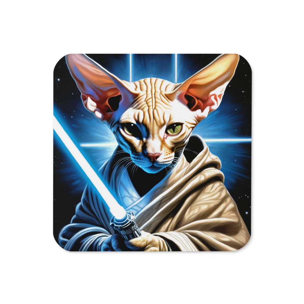 PugMug Custom Tabby Sphynx Cat Coaster