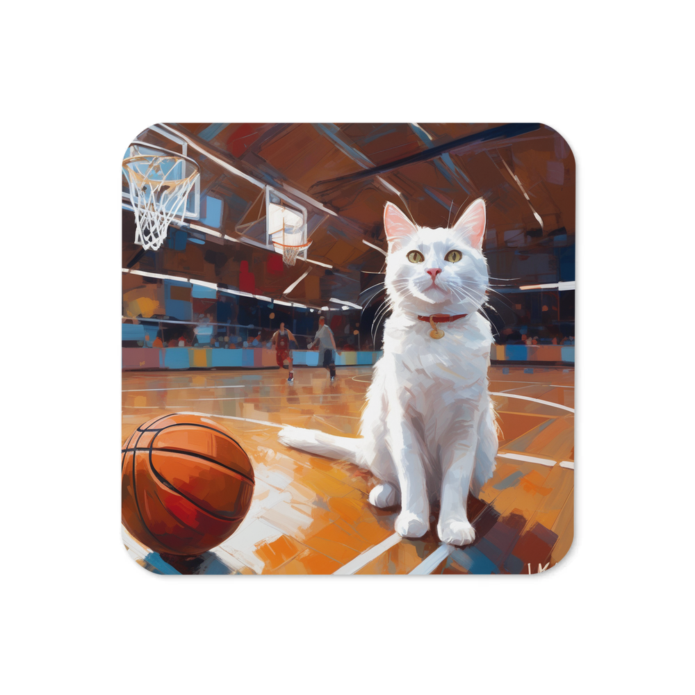 PugMug Custom White Companion Cat Coaster