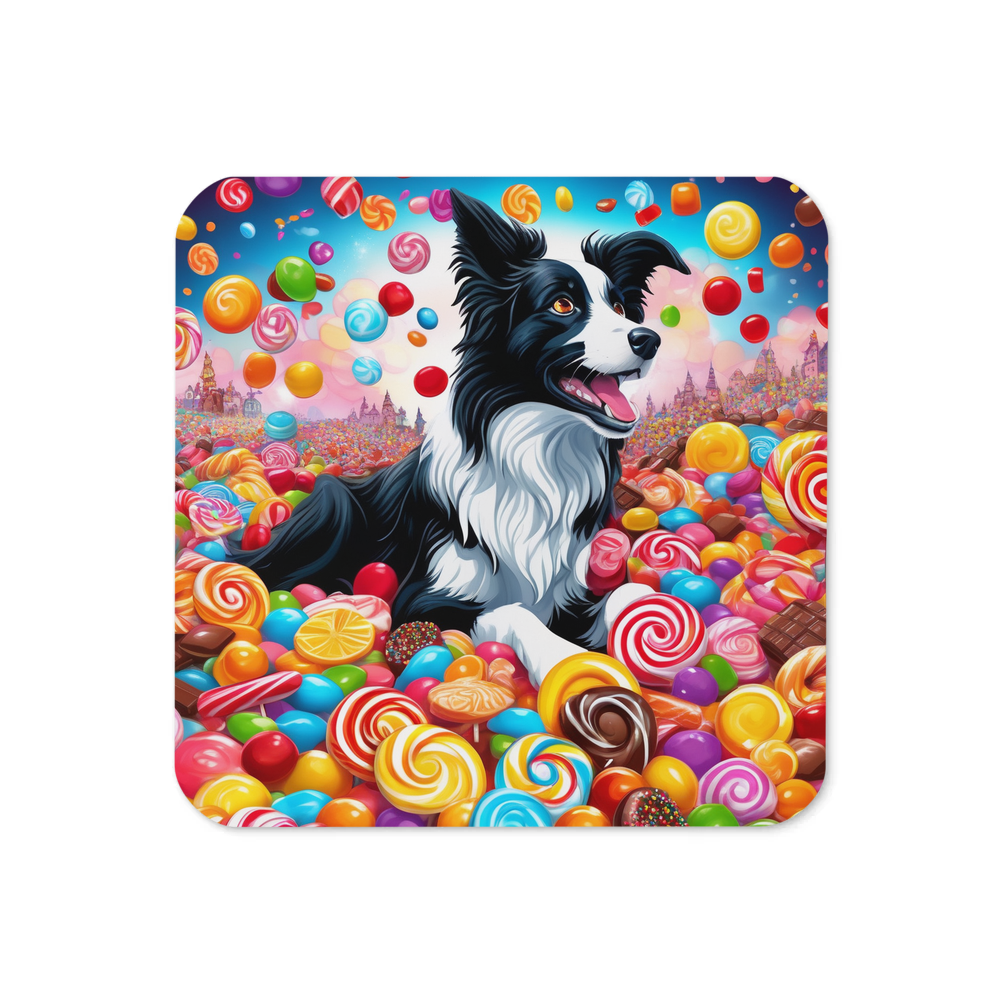 PugMug Custom Border Collie Coaster