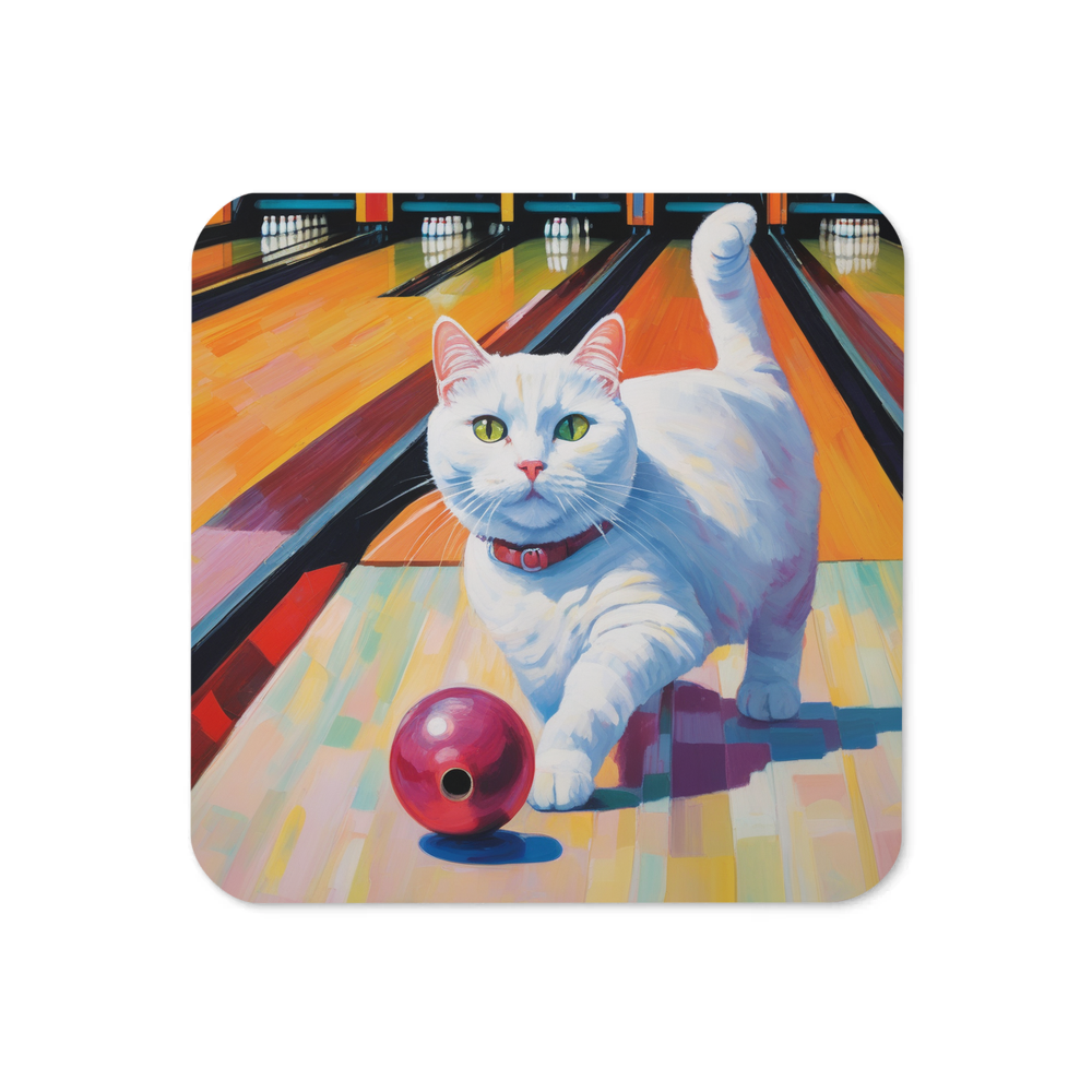 PugMug Custom White Companion Cat Coaster