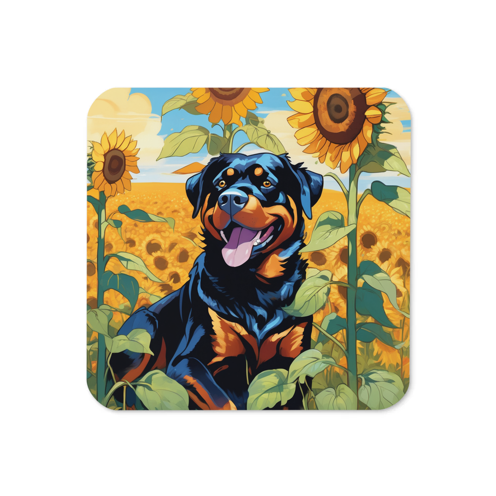 PugMug Custom Rottweiler Coaster