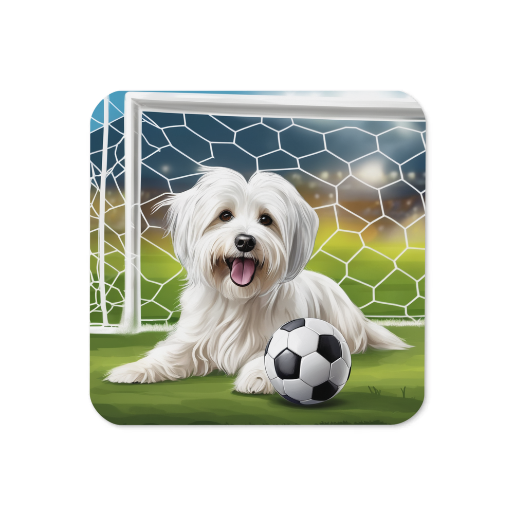 PugMug Custom White Havanese Dog Coaster