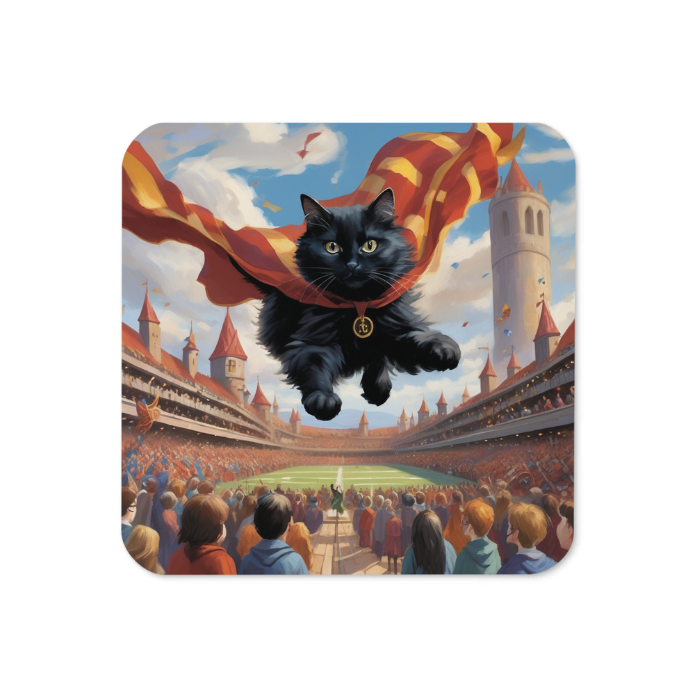 PugMug Custom Black Ragdoll Cat Coaster