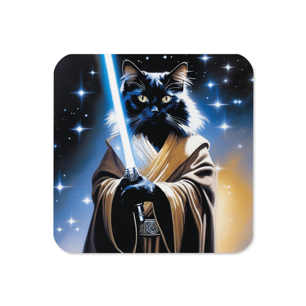 PugMug Custom Black Ragdoll Cat Coaster