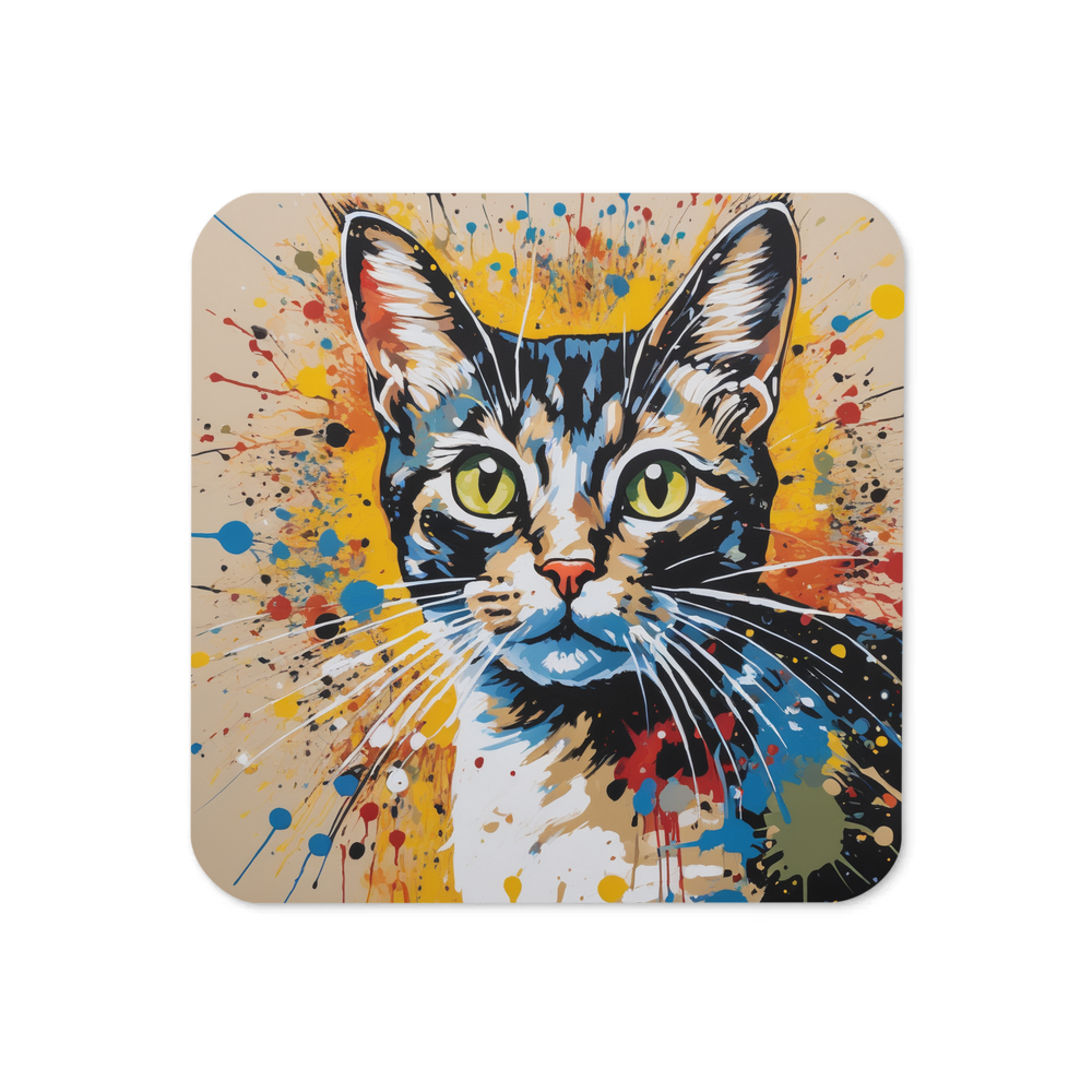 PugMug Custom Tabby American Shorthair Cat Coaster