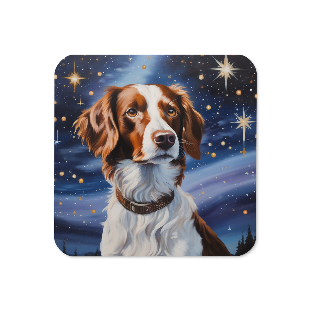 PugMug Custom Brittany Dog Coaster