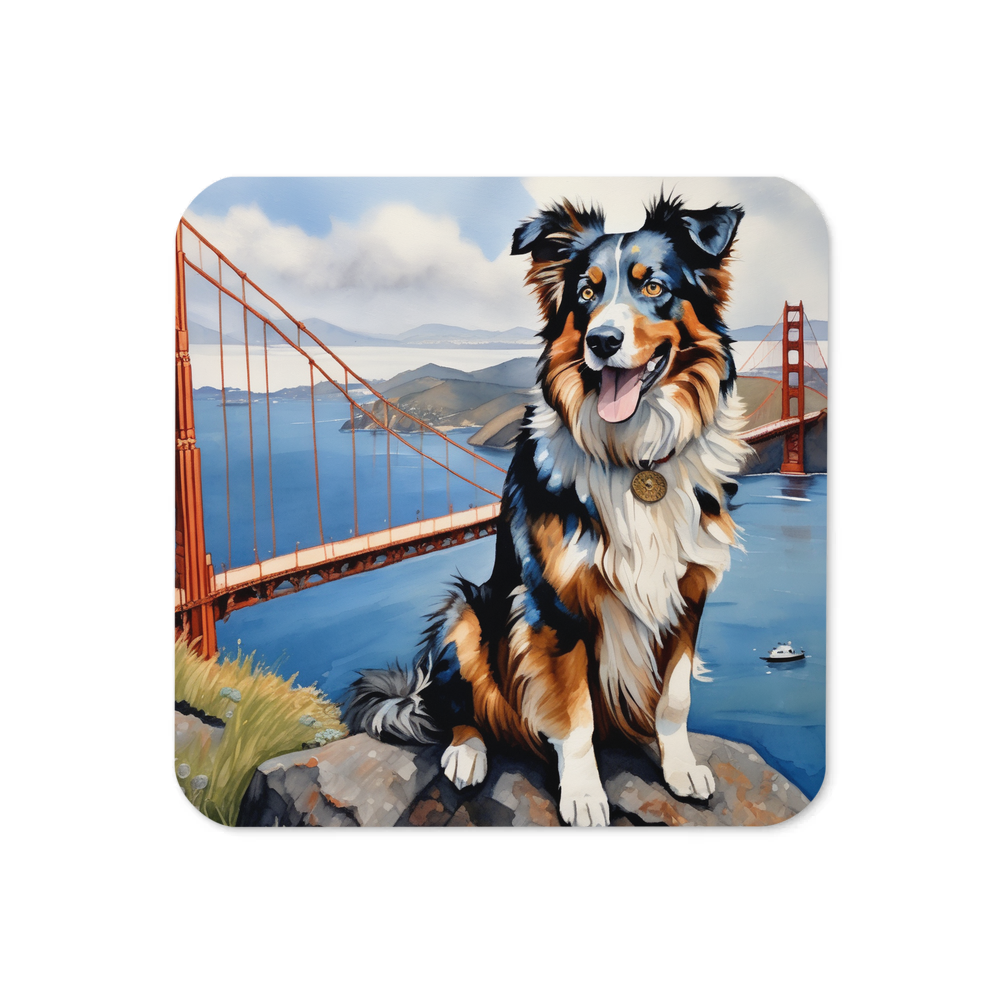 PugMug Custom Australian Shepherd Dog Coaster