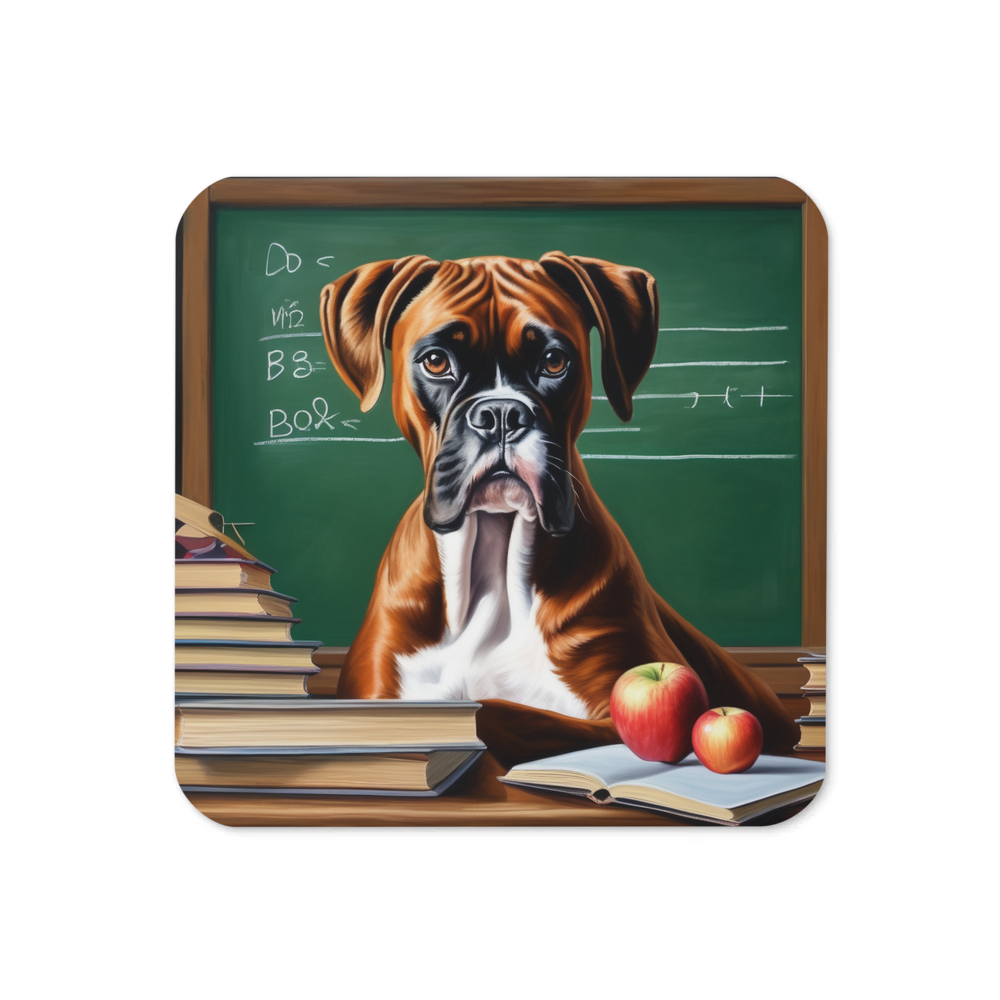PugMug Custom Boxer Dog Coaster