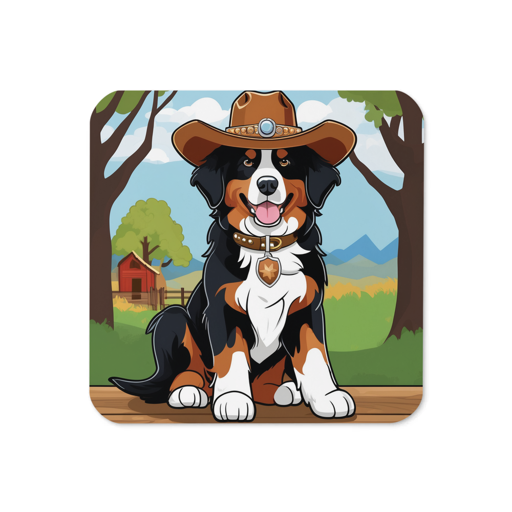 PugMug Custom Bernese Mountain Dog Coaster