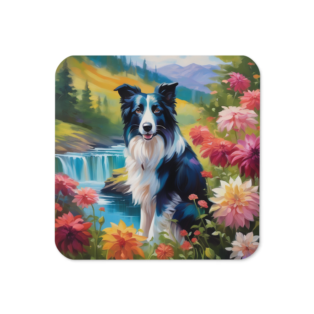 PugMug Custom Border Collie Coaster