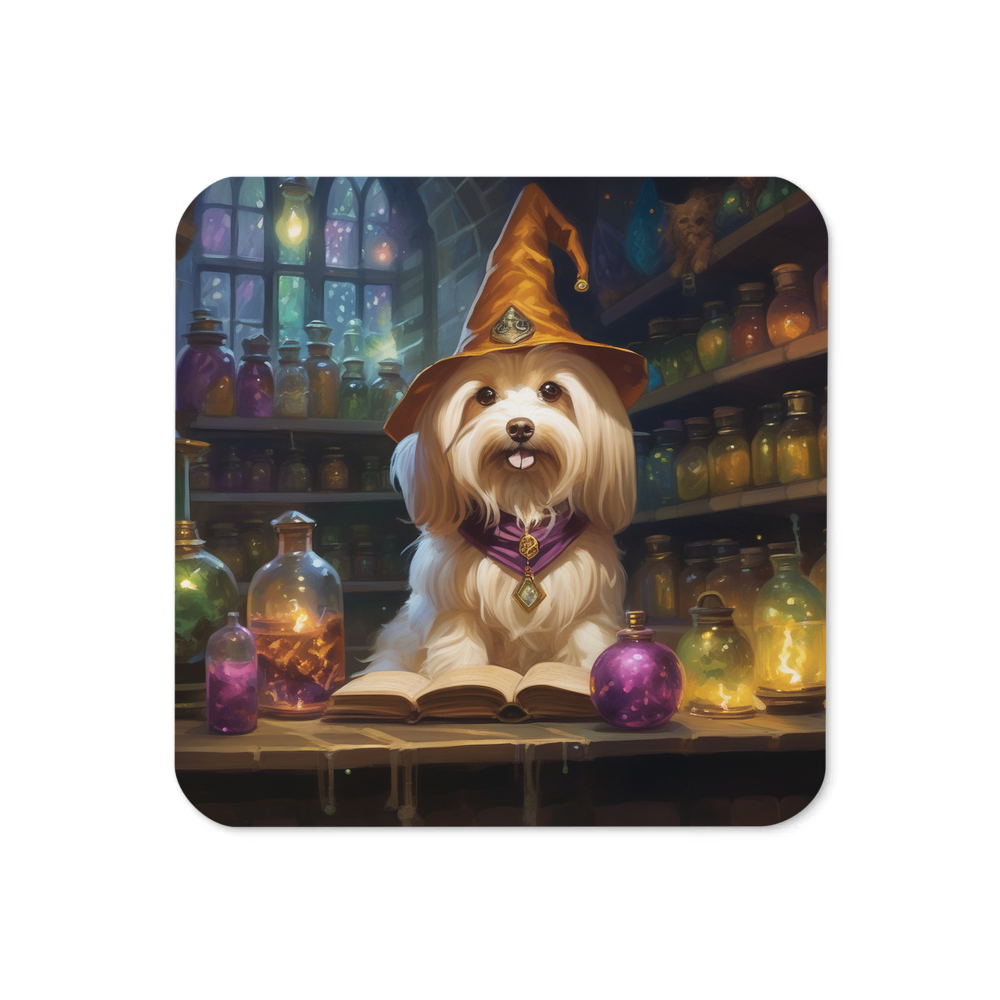 PugMug Custom Tan Havanese Dog Coaster