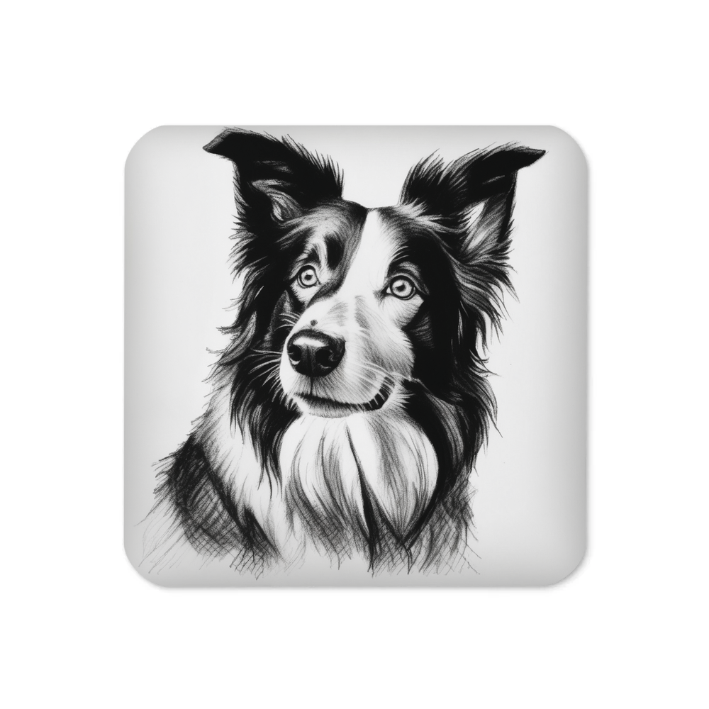 PugMug Custom Border Collie Coaster