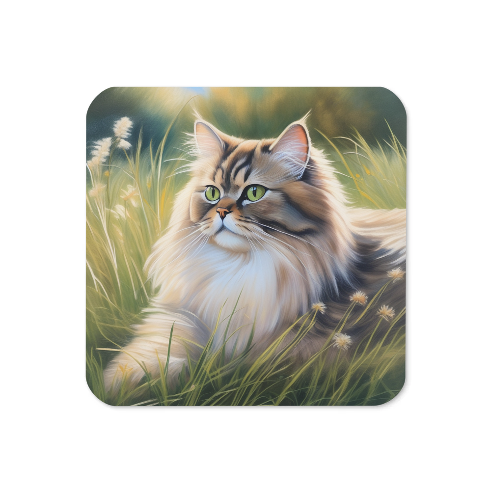PugMug Custom Tabby Persian Cat Coaster