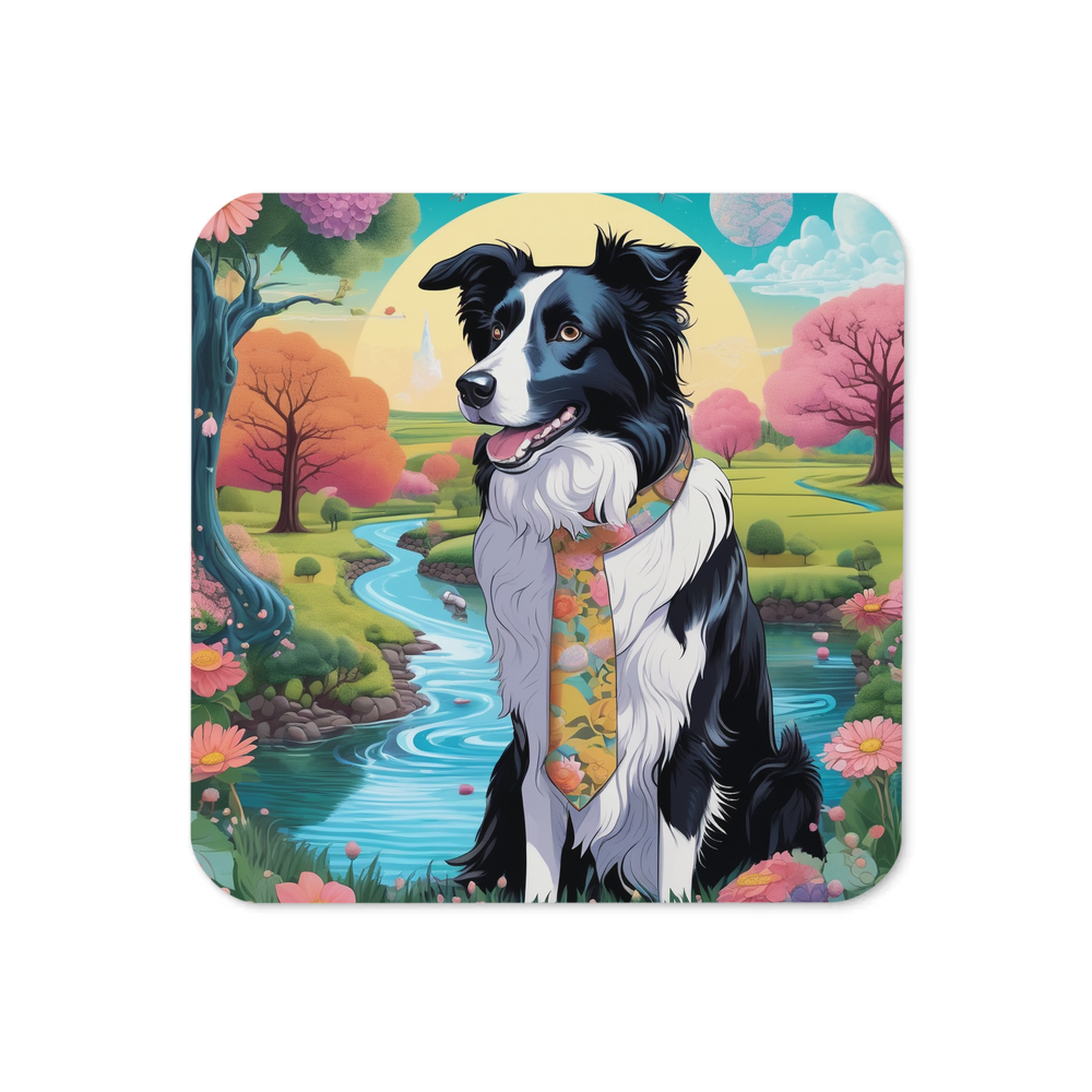 PugMug Custom Border Collie Coaster