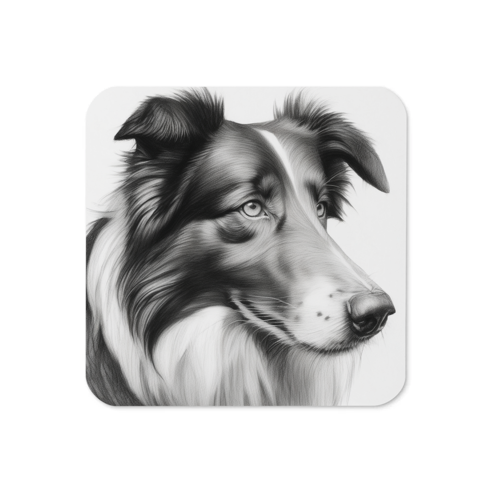 PugMug Custom Collie Coaster
