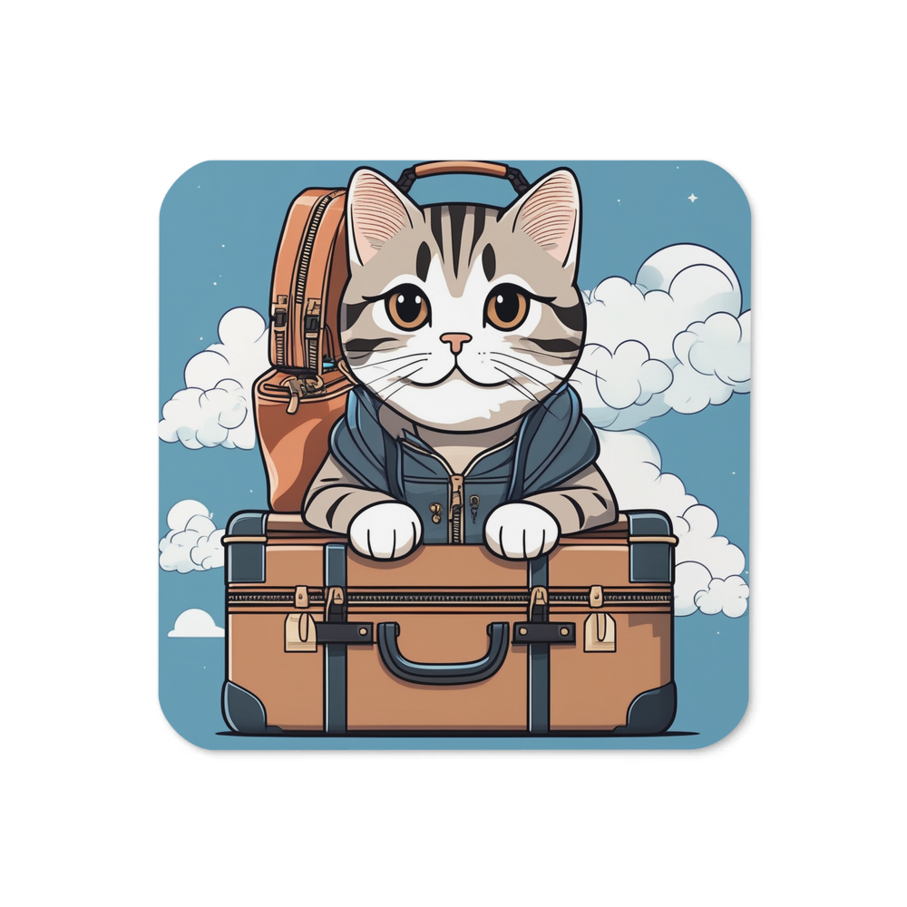 PugMug Custom Tabby Scottish Fold Cat Coaster