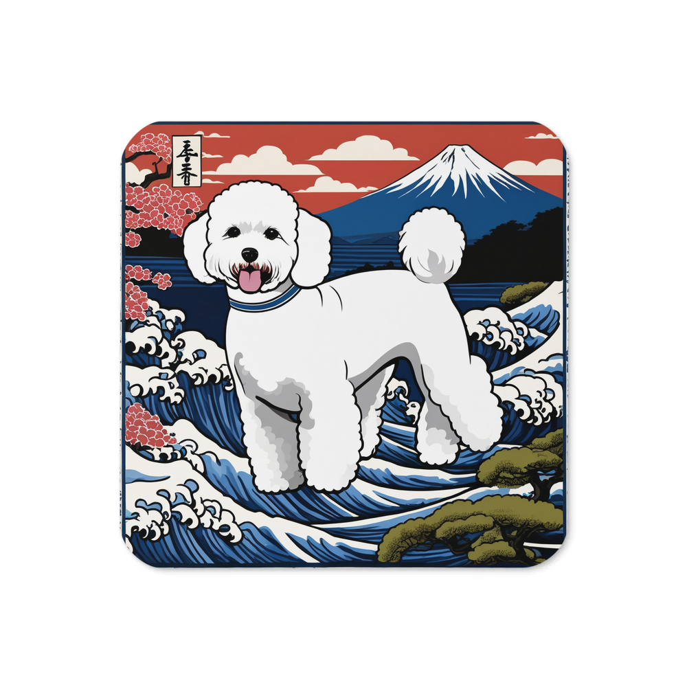 PugMug Custom Bichons Frise Coaster