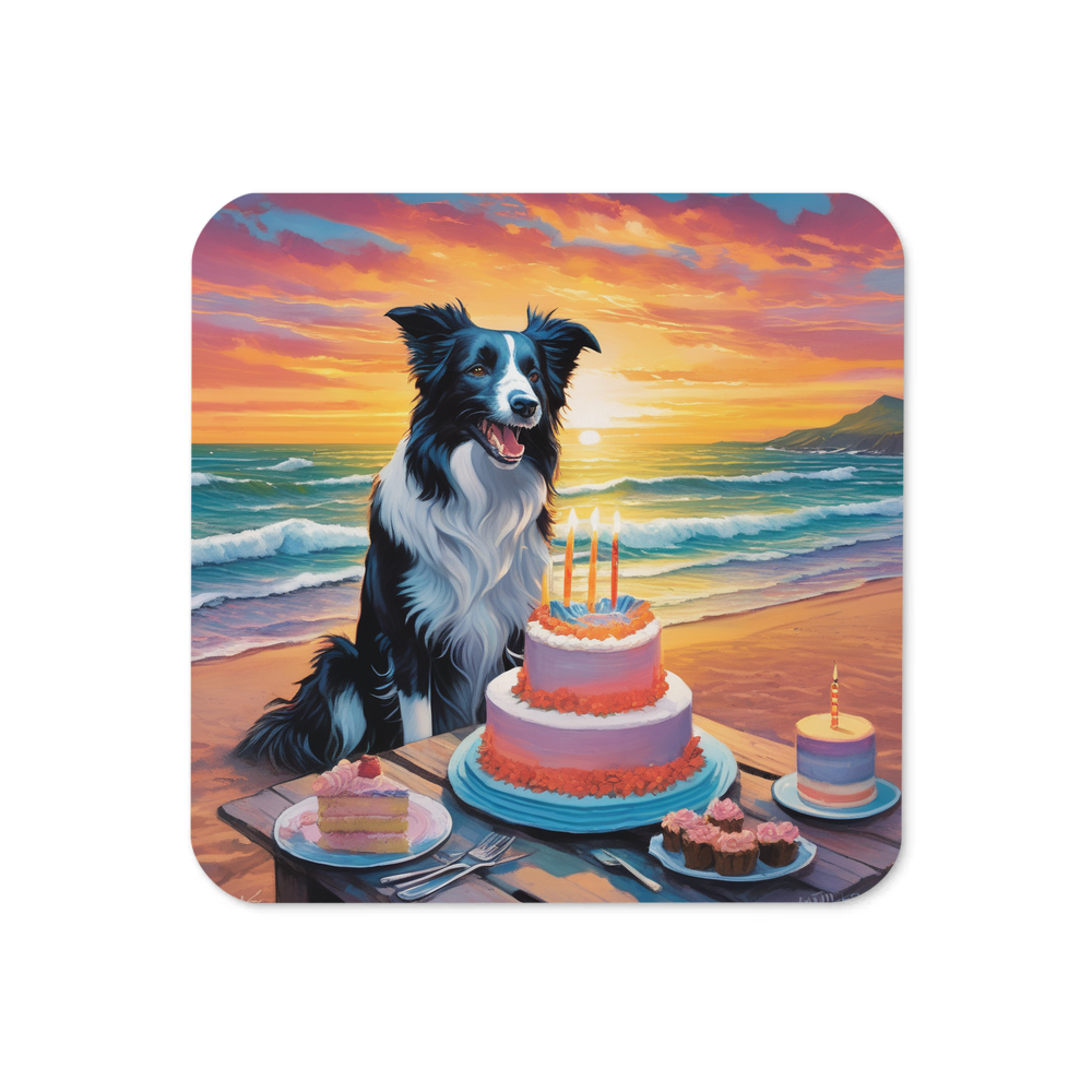 PugMug Custom Border Collie Coaster
