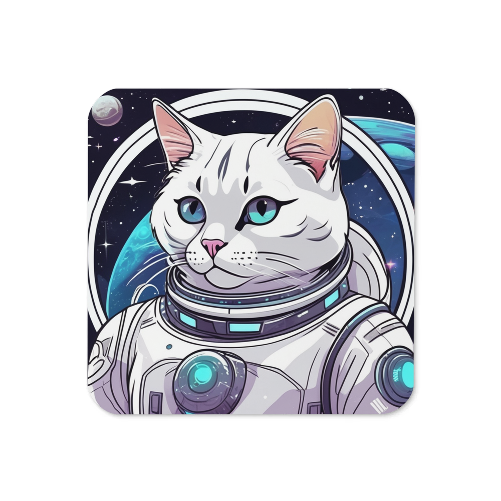 PugMug Custom White Exotic Cat Coaster