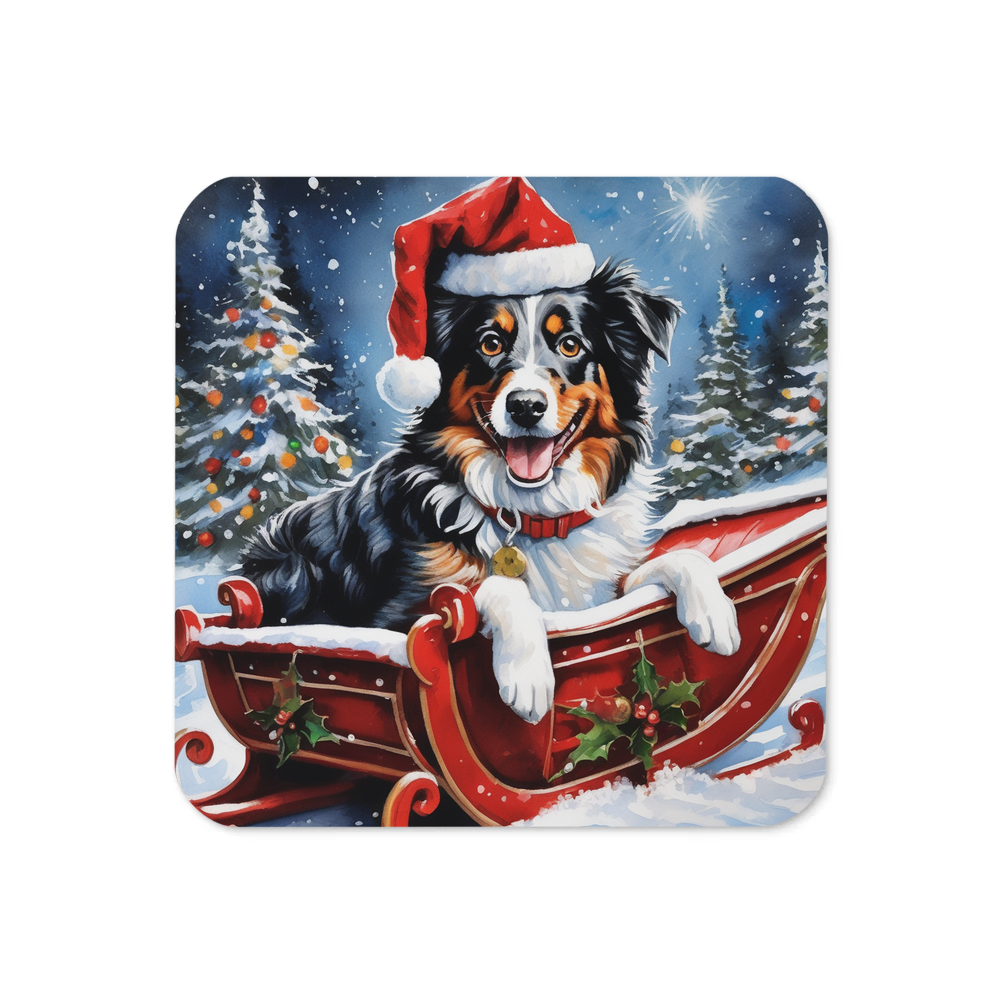 PugMug Custom Australian Shepherd Dog Coaster