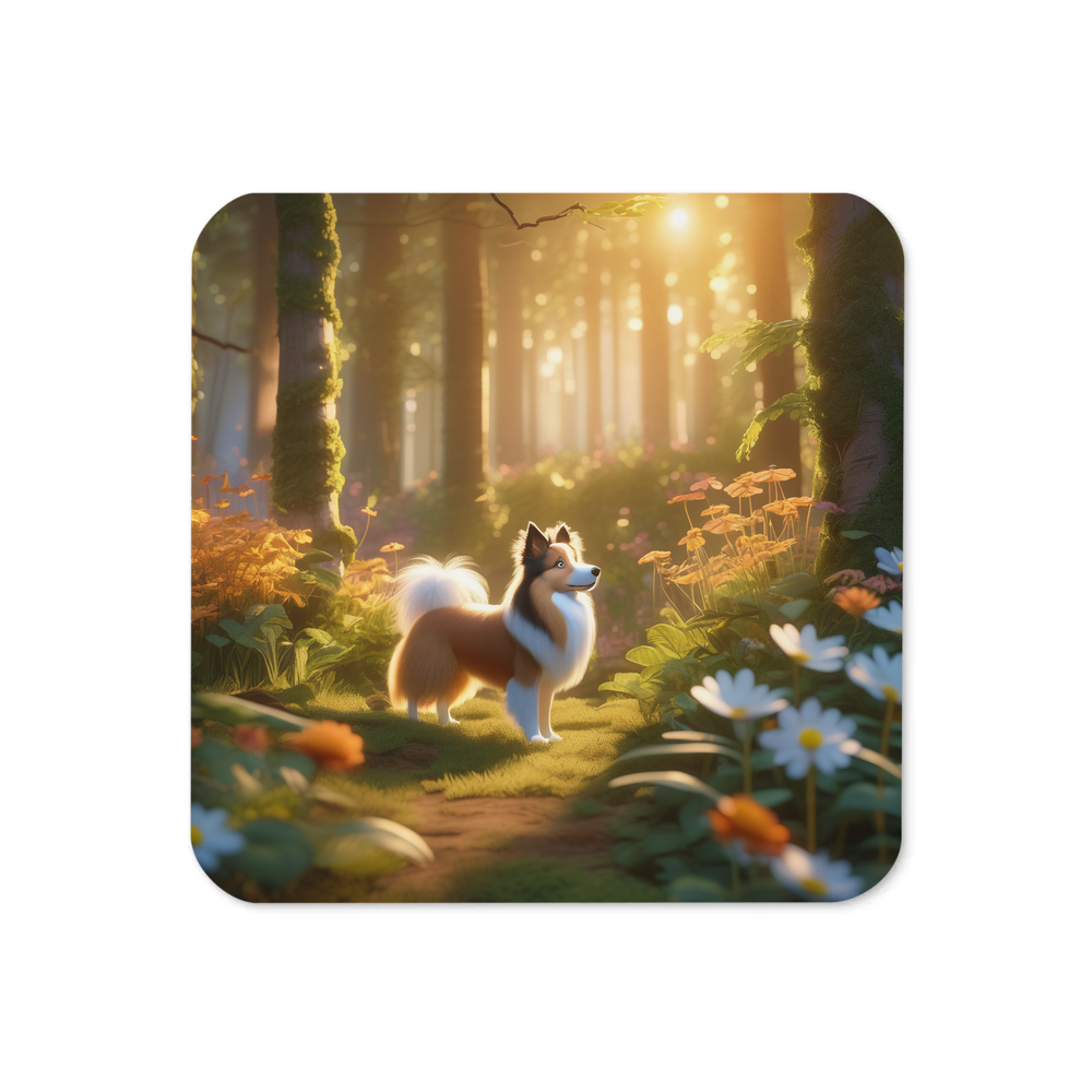 PugMug Custom Shetland Sheepdog Coaster