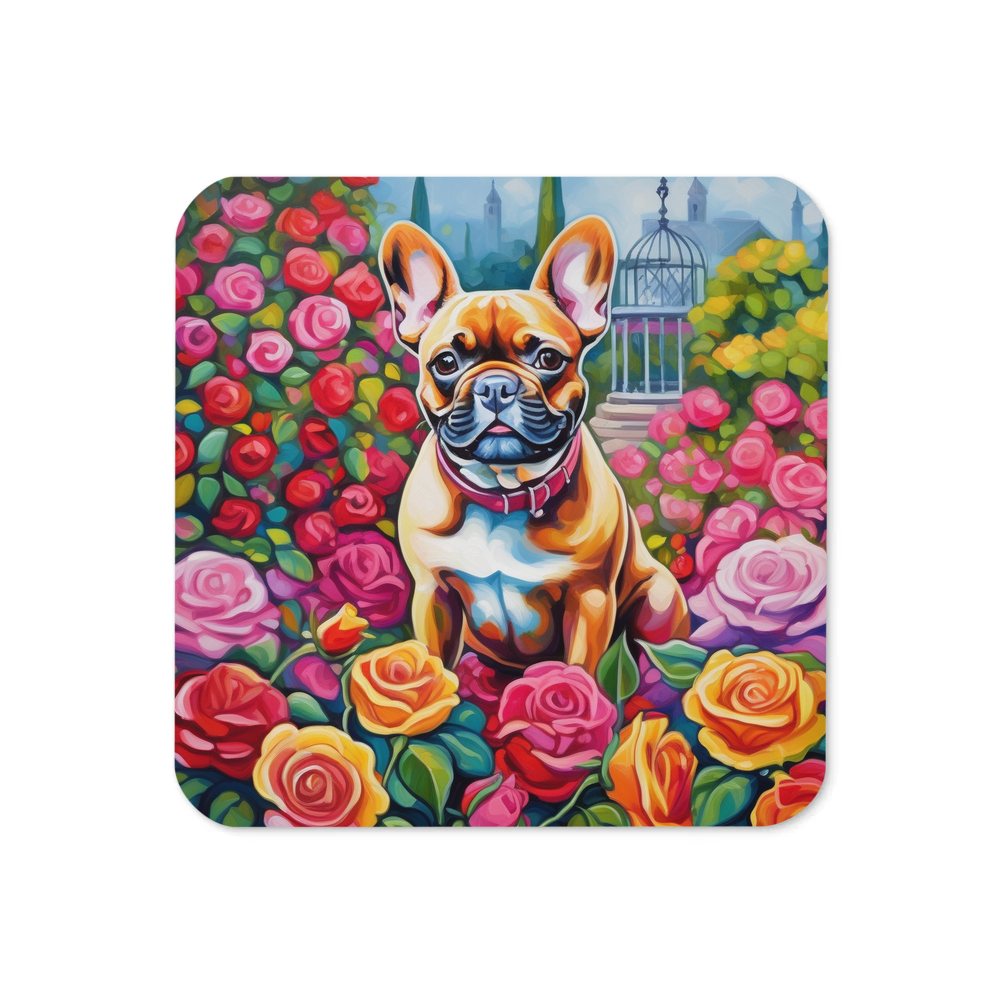 PugMug Custom Tan French Bulldog Coaster