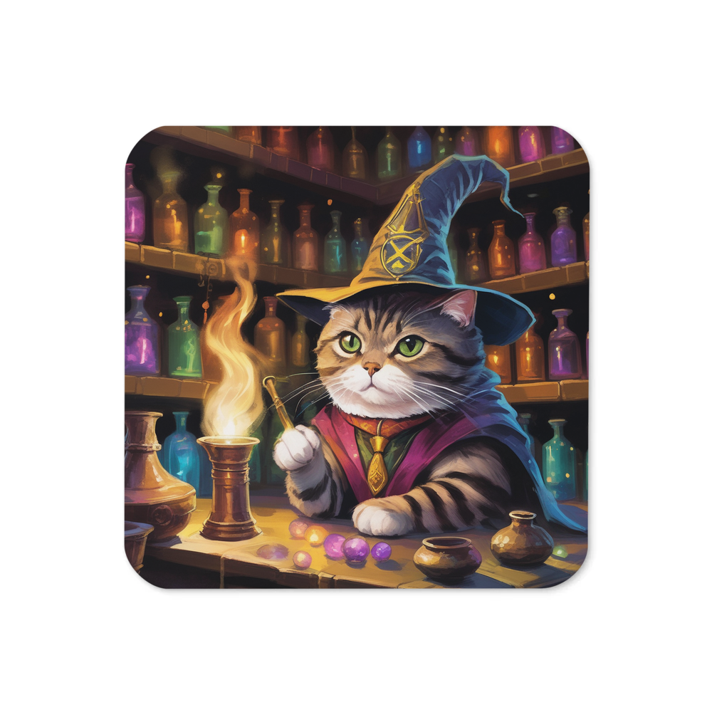 PugMug Custom Tabby Scottish Fold Cat Coaster