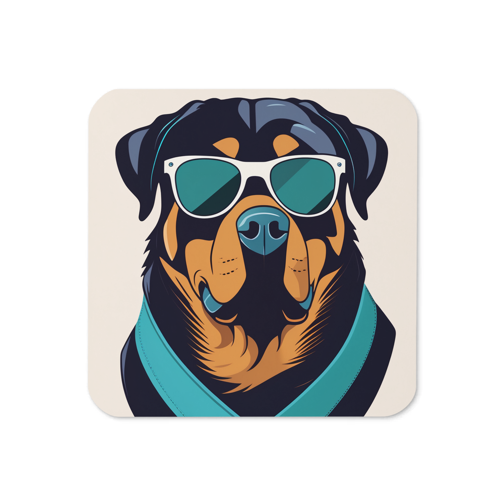 PugMug Custom Rottweiler Coaster